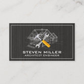 House Blue Print | Architect | Bouwgereedschap Visitekaartje (Voorkant)