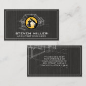 House Blue Print | Architect | Bouwnijverheid Logo Visitekaartje (Voorkant / Achterkant)