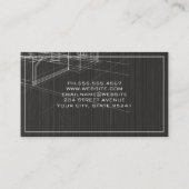 House Blue Print | Architect | Handgereedschap Visitekaartje (Achterkant)