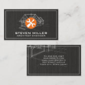 House Blue Print | Architect | Handgereedschap Visitekaartje (Voorkant / Achterkant)