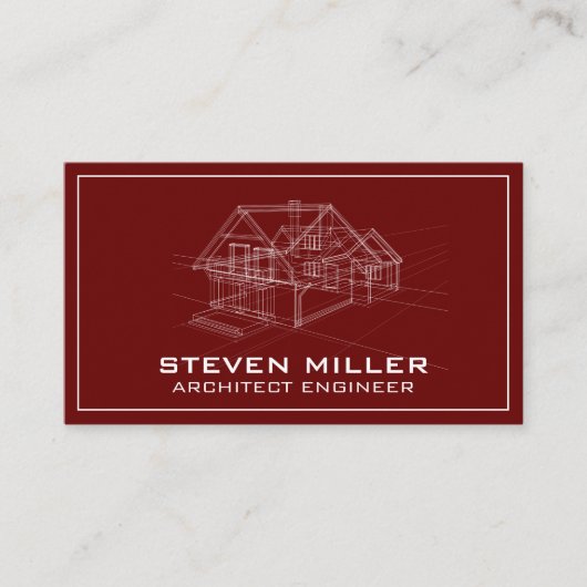 House Blue Print | architect Visitekaartje (Voorkant)