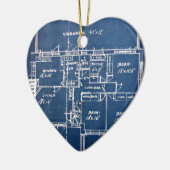House Blueprints Keramisch Ornament (Links)