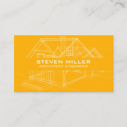 House Blueprints Schematics | Ontwerpbus voor arch Visitekaartje (Voorkant)