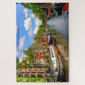 House Boats Amsterdam. Jigzaag Puzzle Legpuzzel (Verticaal)