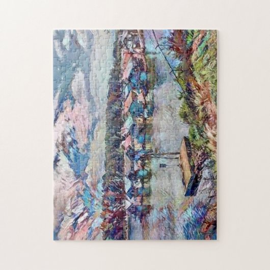 House Boats Legpuzzel (Verticaal)