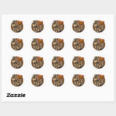 House Cat Ronde Sticker (Vel)