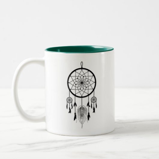 House Centipede Dream Catcher Tweekleurige Koffiemok (Links)