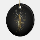House Centipede Scutigera Coleoptrata Keramisch Ornament (Links)