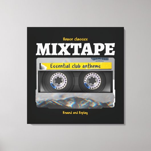 House Classics Mixtape Club Anthems Canvas Afdruk (Voorkant)