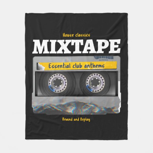 House Classics Mixtape Club Anthems Fleece Deken (Voorkant)