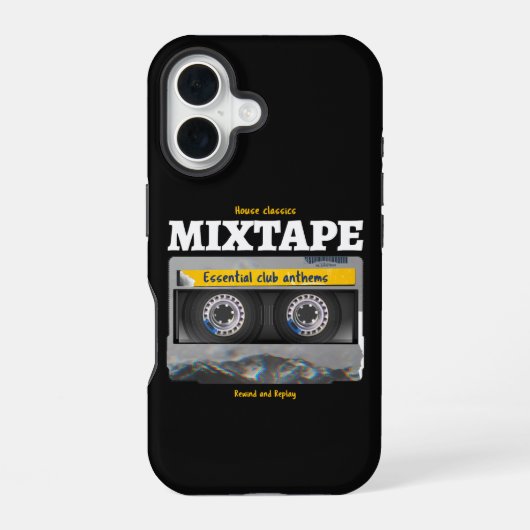 House Classics Mixtape Club Anthems iPhone 16 Hoesje (Achterkant)