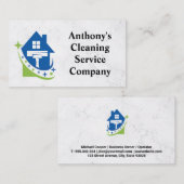 House Clean Squeegee Logo | ontsmetten Visitekaartje (Voorkant / Achterkant)