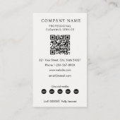 House Cleaner Cleaning Services Professional  Visitekaartje (Achterkant)