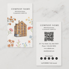 House Cleaner Cleaning Services Professional  Visitekaartje