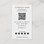 House Cleaner Cleaning Services Professional  Visitekaartje (Achterkant)