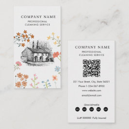 House Cleaner Cleaning Services Professional  Visitekaartje