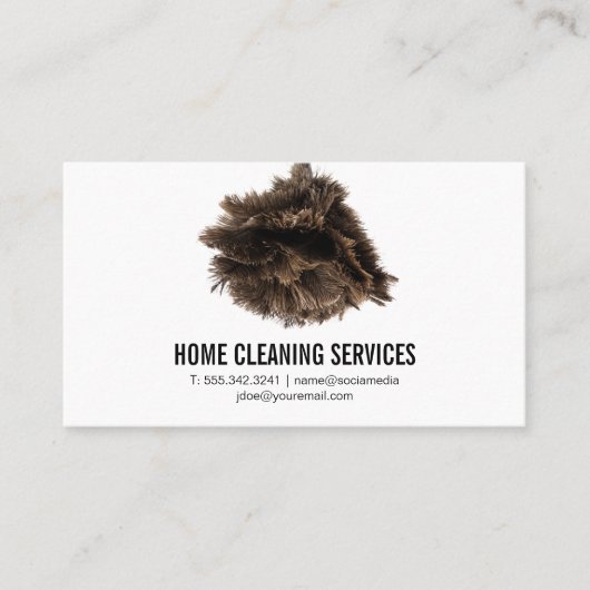 House Cleaner | Duster Visitekaartje (Voorkant)