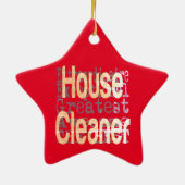 House Cleaner Extraordinaire Keramisch Ornament (Achterkant)