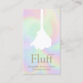 House Cleaner Feather Duster Cleaning Service Visitekaartje (Voorkant)