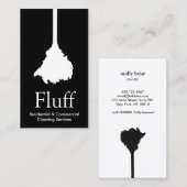 House Cleaner Feather Duster Cleaning Service Visitekaartje (Voorkant / Achterkant)