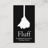House Cleaner Feather Duster Cleaning Service Visitekaartje (Voorkant)