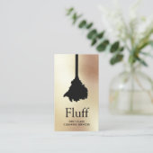 House Cleaner Gold Feather Duster Cleaning Service Visitekaartje (Staand voorkant)