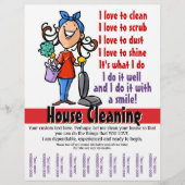 House Cleaner Promotion-flyer Flyer (Voorkant)