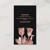 House Cleaner Roos Gold Cleaning Service Business Visitekaartje (Achterkant)