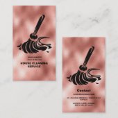 House Cleaner Roos Gold Cleaning Service Business Visitekaartje (Voorkant / Achterkant)