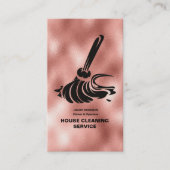 House Cleaner Roos Gold Cleaning Service Business Visitekaartje (Voorkant)