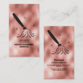 House Cleaner Roos Gold Cleaning Service Visitekaartje (Voorkant / Achterkant)