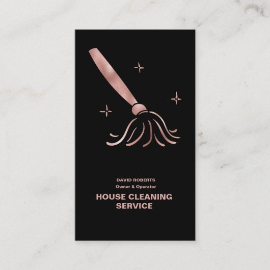 House Cleaner Roos Gold Cleaning Service Visitekaartje (Voorkant)