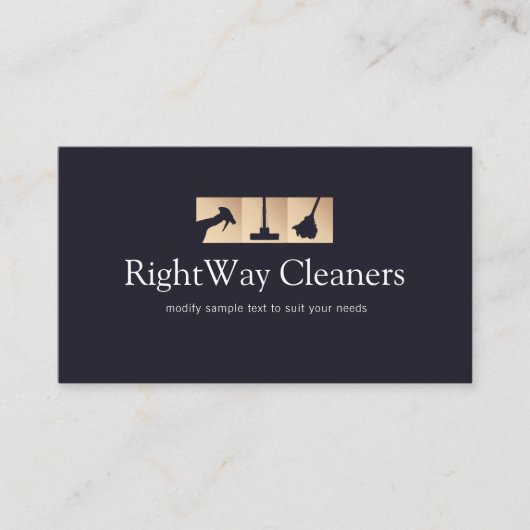 House Cleaner Roos Gold Cleaning Service Visitekaartje (Voorkant)