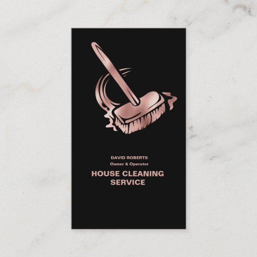 House Cleaner Roos Gold Cleaning Service Visitekaartje (Voorkant)