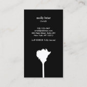 House Cleaner Roos Gold Feather Duster Cleaning Visitekaartje (Achterkant)