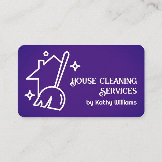 House Cleaner Visitekaartje (Voorkant)