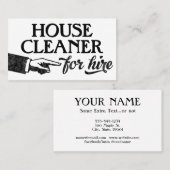 House Cleaner Visitekaartjes - Cool  (Voorkant / Achterkant)