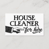 House Cleaner Visitekaartjes - Cool  (Voorkant)
