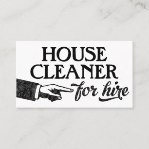 House Cleaner Visitekaartjes - Cool 