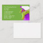 House Cleaning Bold Simple Business Cards Visitekaartje (Voorkant / Achterkant)