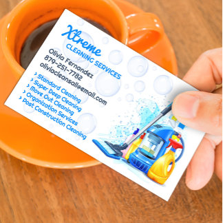 House Cleaning Business Card Template Visitekaartje