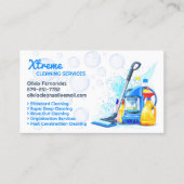 House Cleaning Business Card Template Visitekaartje (Voorkant)