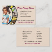 House Cleaning Business Cards Visitekaartje (Voorkant / Achterkant)