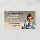 House Cleaning Business Cards Visitekaartje (Voorkant)