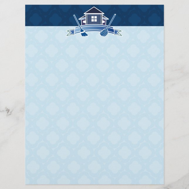 House Cleaning Business Letterhead Persoonlijk Briefhoofd (Voorkant)