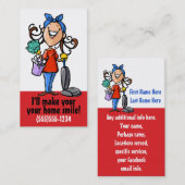 House Cleaning. Cleaner Promotion-visitekaartje Visitekaartje (Voorkant / Achterkant)