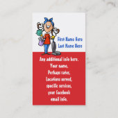 House Cleaning. Cleaner Promotion-visitekaartje Visitekaartje (Achterkant)