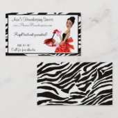 House Cleaning Diva / African A. Visitekaartjes (Voorkant / Achterkant)