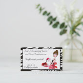 House Cleaning Diva / Dark Hair Visitekaartjes (Staand voorkant)