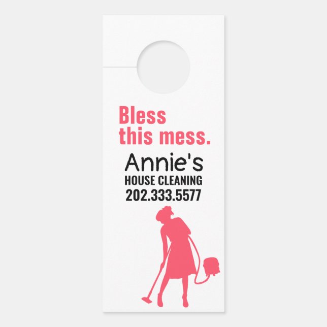 House Cleaning door Hanger (Voorkant)